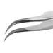 ESD Diamond Tweezers, Style 7, Anti-Acid/Anti-Mag, SS, Curved, Very Fine, 4.6"